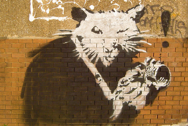 Banksy The Rat Graffiti In London Banksy Canvas Print Bansky Modern Art Grafitti Canvas Wall Art Street Art Prints Graffiti Art For Wall Art Canvas Retro Pop Art Cool Wall Art Print Poster 18x12