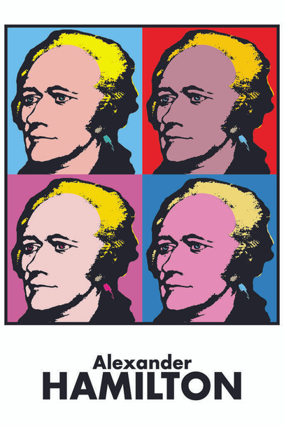 Alexander Hamilton Founding Father Pop Art Poster Colorful USA United States Politician Cool Huge Large Giant Poster Art 36x54