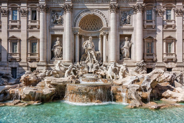 Fountain of Trevi Rome Italy Photo Art Print Cool Huge Large Giant Poster Art 54x36