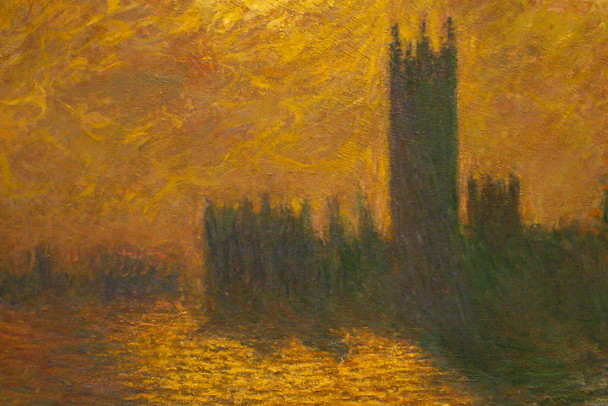 Claude Monet Houses Of Parliament Stormy Sky Impressionist French Nature Landscape Painting Cool Wall Art Print Poster 18x12