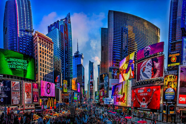 Times Square South by Chris Lord Photo Art Print Cool Huge Large Giant Poster Art 36x54