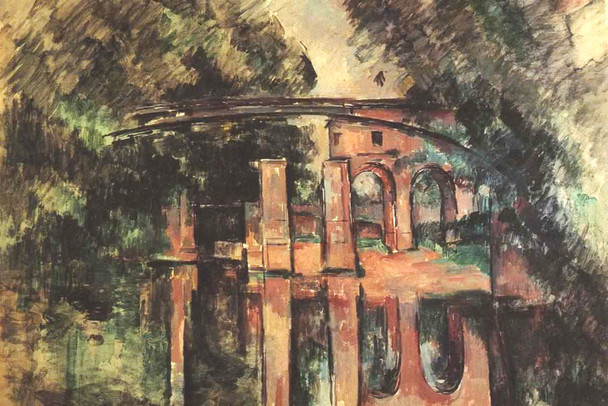 Cezanne Aqueduct and Lock Impressionist Posters Paul Cezanne Art Prints Nature Landscape Painting Flower Wall Art French Artist Wall Decor Garden Romantic Art Cool Wall Decor Art Print Poster 18x12