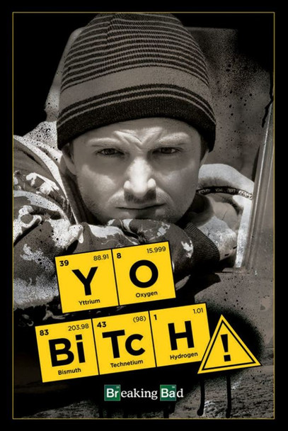 Yo Bitch! Jesse Pinkman Breaking Bad TV Show Cool Wall Decor Art Print Poster 24x36
