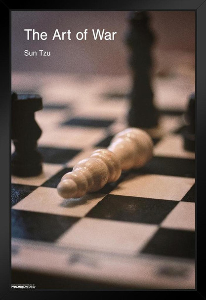 The Art Of War Sun Tzu Black Wood Framed Art Poster 14x20