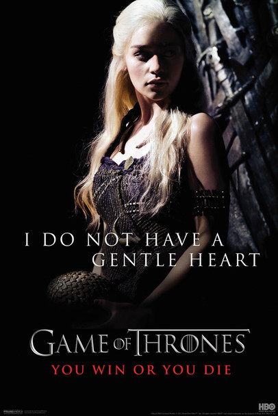 Game of Thrones Daenerys Targaryen Gentle Heart Cool Wall Decor Art Print Poster 12x18