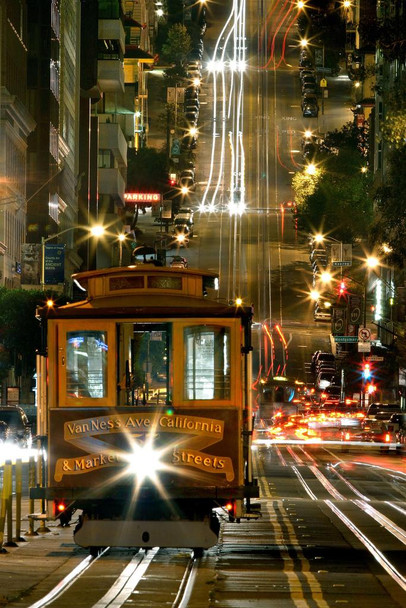 San Francisco California Street Cable Trolly Car Photo Art Print Cool Huge Large Giant Poster Art 36x54