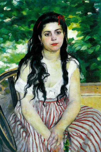 Pierre Auguste Renoir The Bohemian Realism Romantic Artwork Renoir Canvas Wall Art French Impressionist Art Posters Portrait Painting Landscape Posters Cool Wall Art Print Poster 12x18