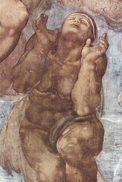 Michelangelo From The Last Judgement III Ascending Seas Fine Art Cool Wall Art Print Poster 24x36