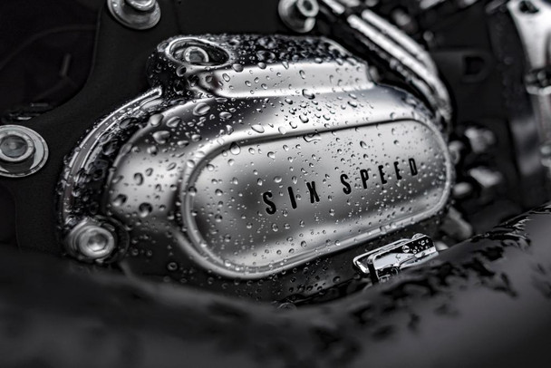 Wet Chrome Clad Motorcycle Six Speed Gearbox Photo Photograph Cool Wall Decor Art Print Poster 36x24