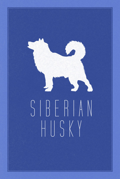 Dogs Siberian Husky Blue Dog Posters For Wall Funny Dog Wall Art Dog Wall Decor Dog Posters For Kids Bedroom Animal Wall Poster Cute Animal Posters Cool Wall Art Print Poster 12x18