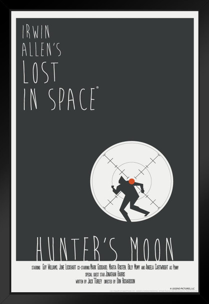 Lost In Space Hunters Moon by Juan Ortiz Episode 63 of 83 Art Print Black Wood Framed Poster 14x20