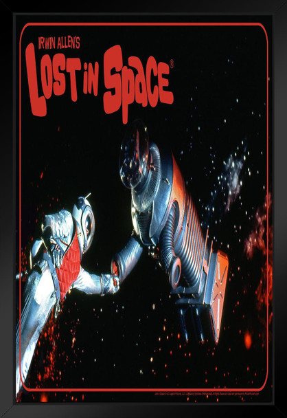 Lost In Space Robot In Space TV Show Black Wood Framed Poster 14x20