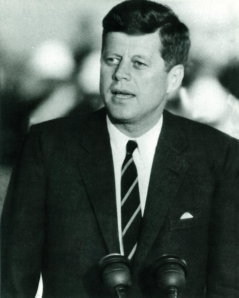 John Fitzgerald Kennedy JFK Speech Black & White Photograph Cool Huge Large Giant Poster Art 36x54