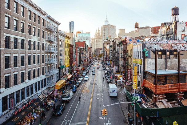 View of Chinatown from Manhattan Bridge New York City NYC Photo Photograph Cool Wall Decor Art Print Poster 36x24