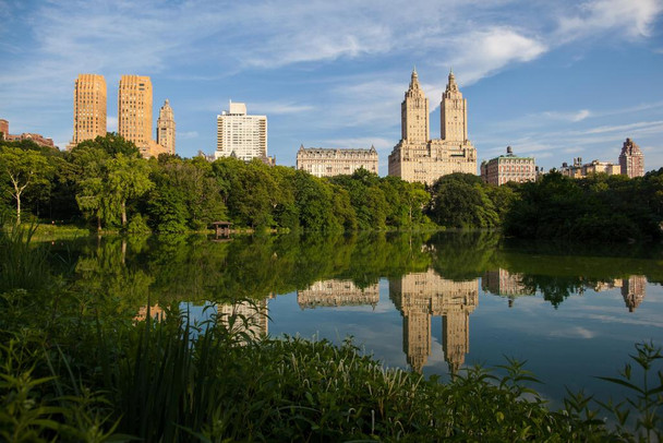 Central Park West Summer Reflection New York City Photo Photograph Cool Wall Decor Art Print Poster 36x24