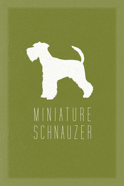 Dogs Miniature Schnauzer Green Dog Posters For Wall Funny Dog Wall Art Dog Wall Decor Dog Posters For Kids Bedroom Animal Wall Poster Cute Animal Posters Cool Wall Art Print Poster 12x18