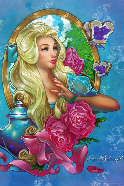 Alice by Renee Biertempfel Fantasy Art Cool Wall Art Print Poster 24x36