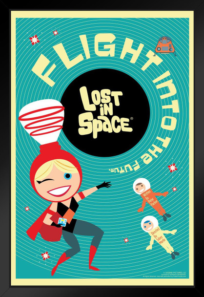 Lost In Space Flight Into The Future by Juan Ortiz Episode 67 of 83 Art Print Black Wood Framed Poster 14x20