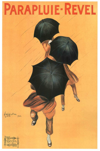 Leonetto Cappiello Parapluie Revel Vintage Umbrella Advertising Print Reproduction Cool Wall Decor Art Print Poster 24x36