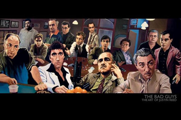 The Bad Guys The Art of Justin Reed Cool Wall Decor Art Print Poster For Guys 36x24