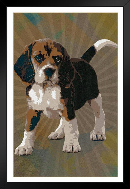 Dogs Beagles Painting Frame Burst Dog Posters For Wall Funny Dog Wall Art Dog Wall Decor Dog Posters For Kids Bedroom Animal Wall Poster Cute Animal Posters Black Wood Framed Art Poster 14x20