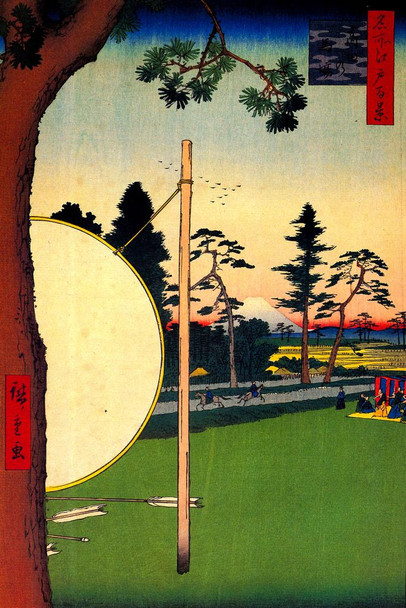 Utagawa Hiroshige Takata Riding Grounds One Hundred Famous Views Cool Wall Art Print Poster 24x36