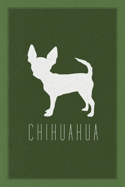 Dogs Chihuahua Green Dog Posters For Wall Funny Dog Wall Art Dog Wall Decor Dog Posters For Kids Bedroom Animal Wall Poster Cute Animal Posters Cool Wall Art Print Poster 24x36