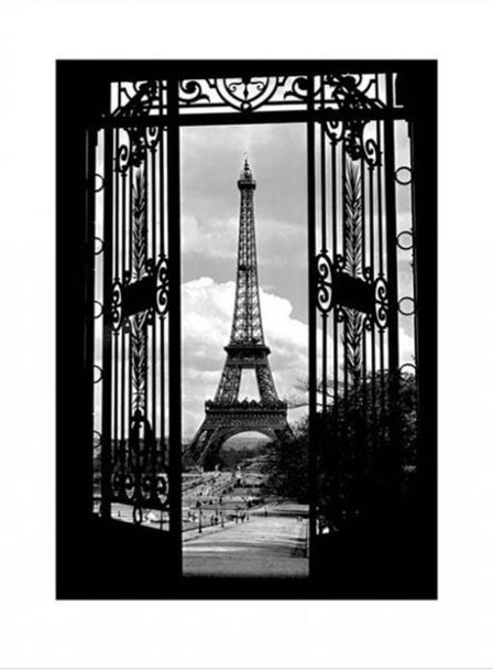 Eiffel Tower Metal Gates 1909 Thick Cardstock Poster 24x32 inch