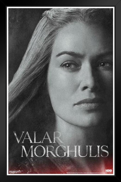 Game of Thrones Season 4 Cersei Black Wood Framed Art Poster 14x20