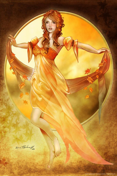 Autumn Wind by Renee Biertempfel Fantasy Art Cool Huge Large Giant Poster Art 36x54