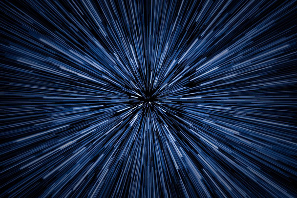 Speed Of Light Jump Lightspeed Stars Blurred Streaking Outer Space Cool Huge Large Giant Poster Art 54x36