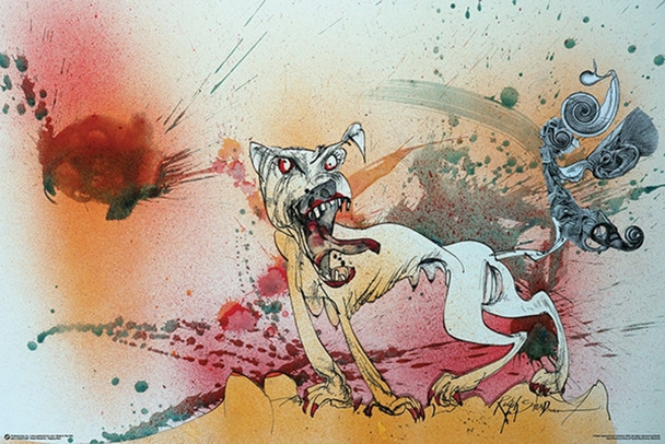 Ralph Steadman Raging Bitch Cool Wall Decor Art Print Poster 36x24