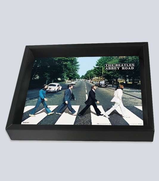 Beatles Abbey Road Framed Shadow Box 3D Poster 8x10