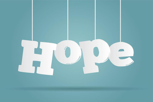 Hope Hanging Letters Inspirational Art Print Cool Huge Large Giant Poster Art 54x36