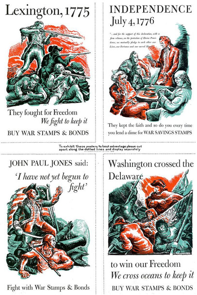 WPA War Propaganda Buy War Bonds Art Print Cool Huge Large Giant Poster Art 36x54