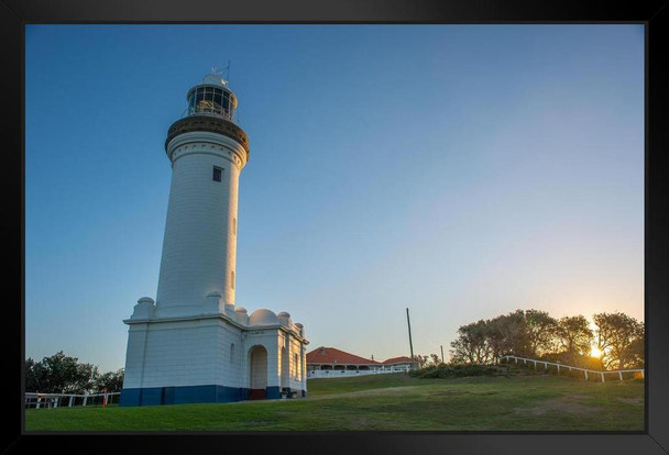 Norah Head Light Lighthouse New South Wales Australia Photo Art Print Black Wood Framed Poster 20x14