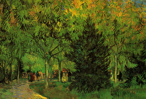 Vincent Van Gogh A Lane In The Public Garden At Arles 1888 Oil On Canvas Post Impressionist Cool Wall Art Print Poster 12x18