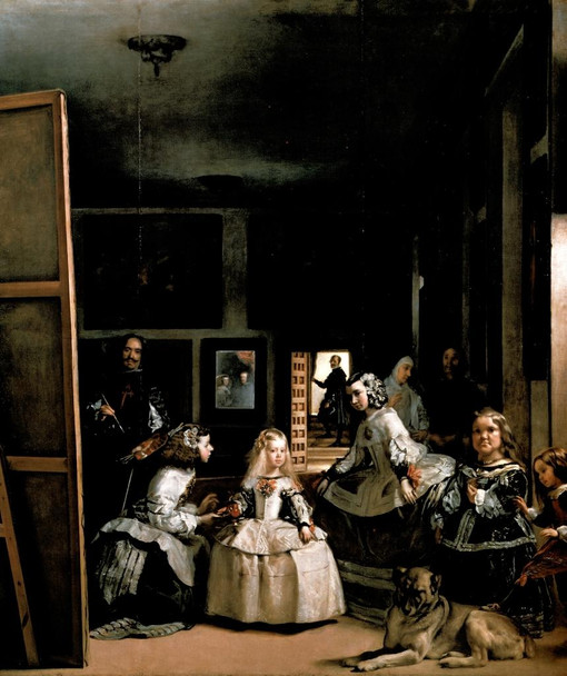 Laminated Diego Velazquez Las Meninas The Maids Honour 1656 Oil On Canvas Poster Dry Erase Sign 12x18
