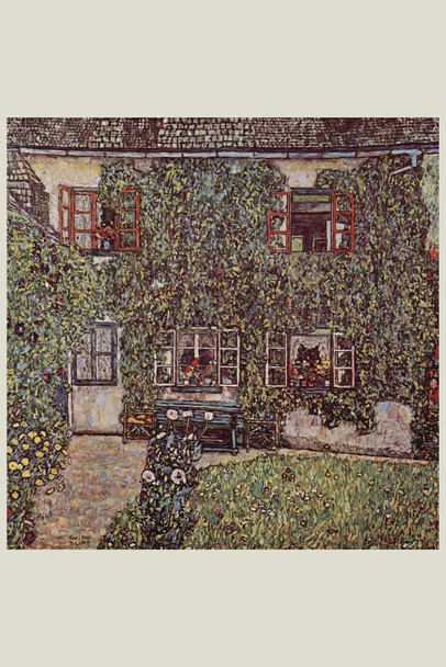 Gustav Klimt The House of Guardaboschi 1912 Art Nouveau Landscape Painting Cool Wall Art Print Poster 12x18