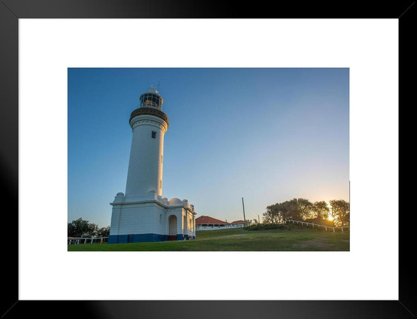 Norah Head Light Lighthouse New South Wales Australia Photo Matted Framed Art Print Wall Decor 26x20 inch