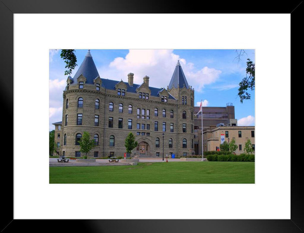 University of Winnipeg Campus Winnipeg Manitoba Canada Photo Matted Framed Art Print Wall Decor 26x20 inch