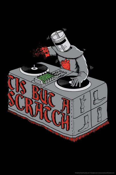 Tis But A Scratch Movie Humor Cool Wall Art Print Poster 12x18
