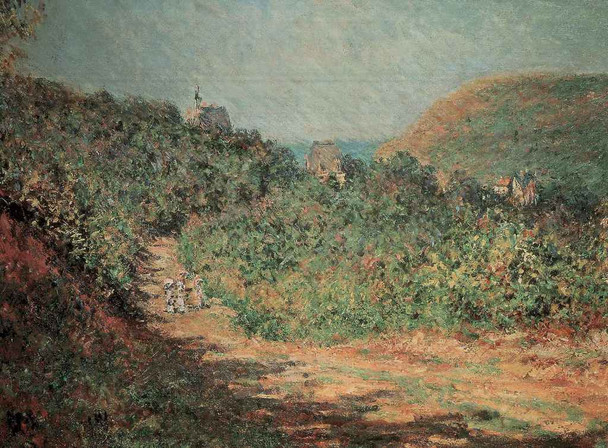 Claude Monet Printemps A Giverny Impressionist Landscape Painting Cool Wall Art Print Poster 18x12