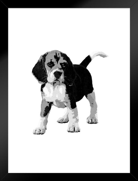 Dogs Beagles Painting White Background Dog Posters For Wall Funny Dog Wall Art Dog Wall Decor Dog Posters For Kids Bedroom Animal Wall Poster Cute Animal Posters Matted Framed Art Wall Decor 20x26