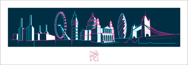 London 2012 Olympics Poster 38x13 inch