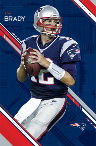 Tom Brady New England Patriots NFL Football Sports Poster 24x36 inch