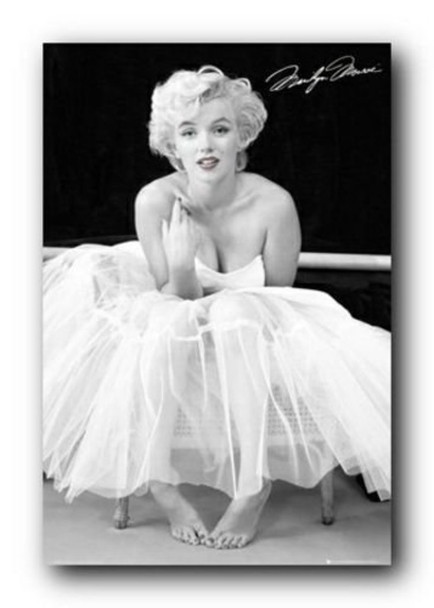 Marilyn Monroe Ballerina Black and White Movie Poster 24x36 inch