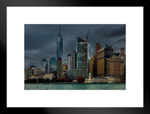 Battery Park by Chris Lord Photo Matted Framed Art Print Wall Decor 20x26 inch