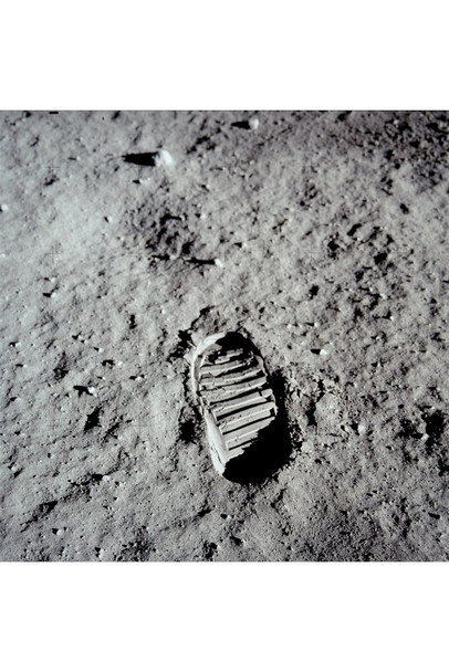 First Footprint On The Moon Neil Armstrong Photo Photograph Cool Wall Art Print Poster 12x18