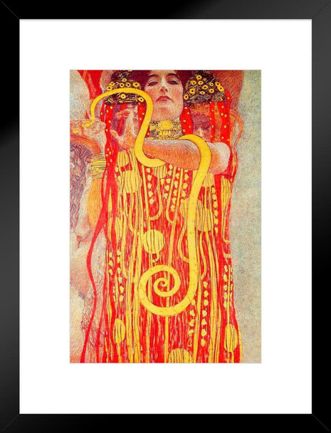 Gustav Klimt Medizin 1897 Art Nouveau Prints and Posters Gustav Klimt Canvas Wall Art Fine Art Wall Decor Women Landscape Abstract Symbolist Painting Matted Framed Art Wall Decor 20x26